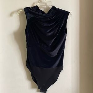 NWOT RtA velvet bodysuit XS